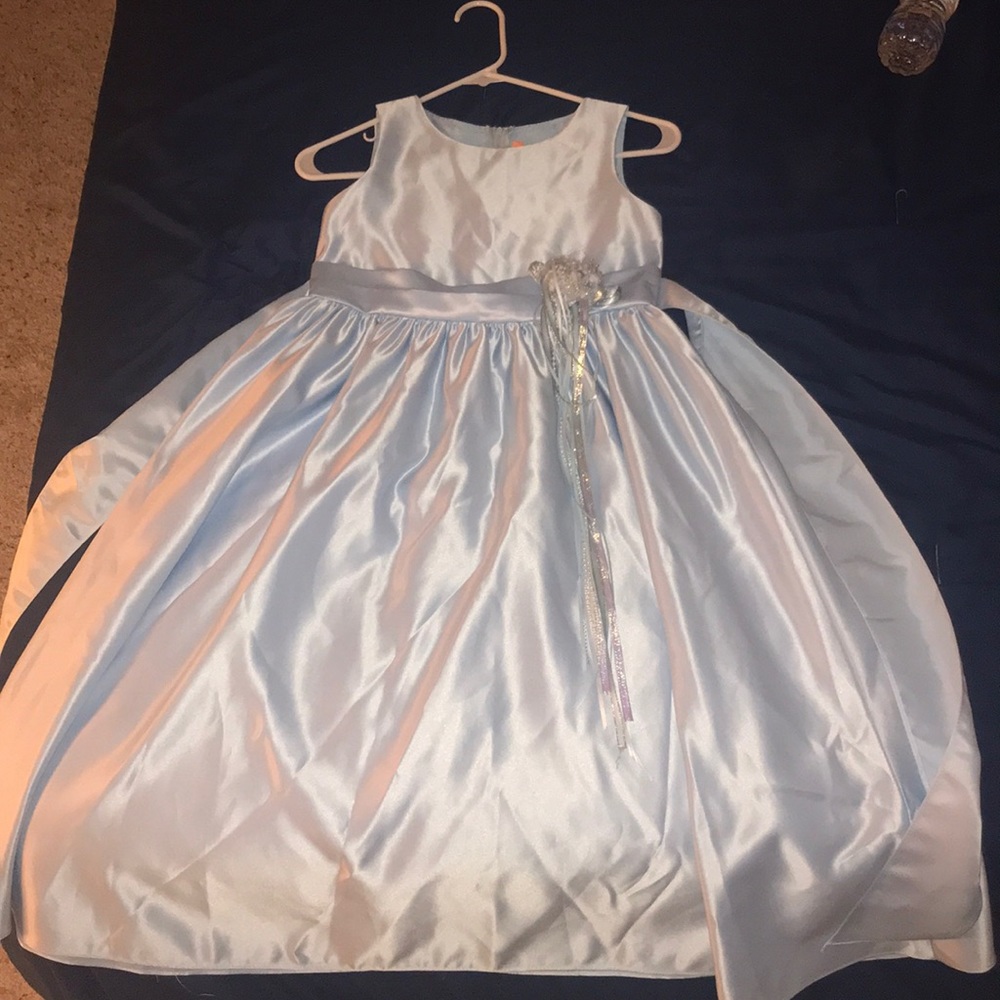 Elegant baby blue kids dress
